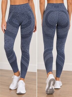 NWOT PINK Victoria’s Secret Blue Seamless Leggings Size Small